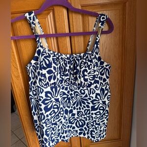 LANDS END SWIM TOP, SZ 16